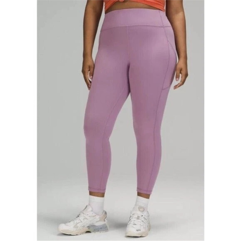 Lululemon Invigorate High-Rise 23” crop Size 18 Jubilee Lavender Leggings
